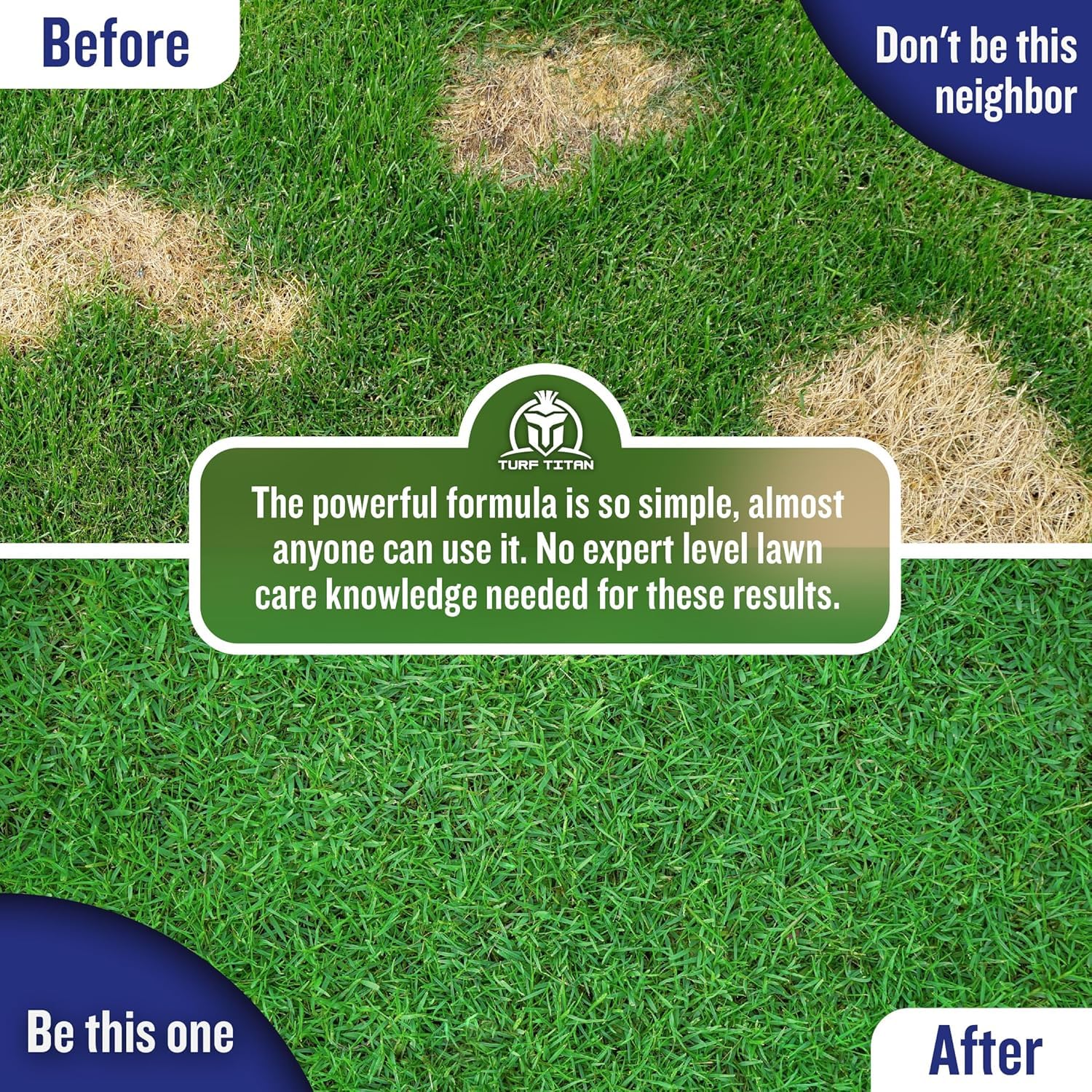 Turf Titan K9 Correcter – Dog Urine Neutralizer for Lawn (1 Gallon) – Urine Neutralizer For Dogs to Revive your Grass – Lawn Care Solution for Green, Odor-Free Grass