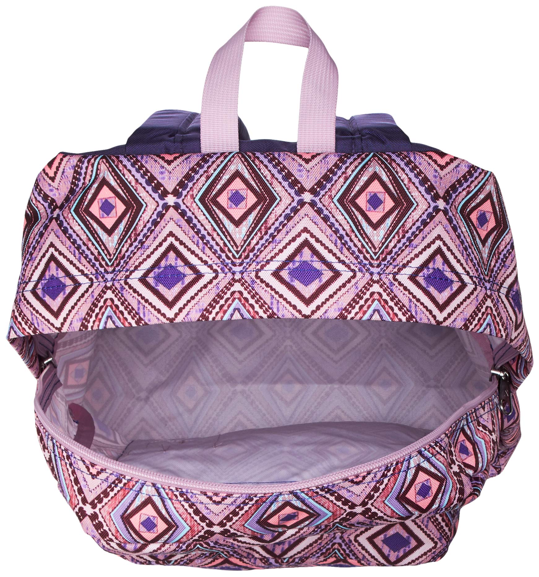 Jansport Superbreak Diamond Tribe Backpack NWT Pink & Brown Mesh JanSport Backpack New | Mercari main image 4