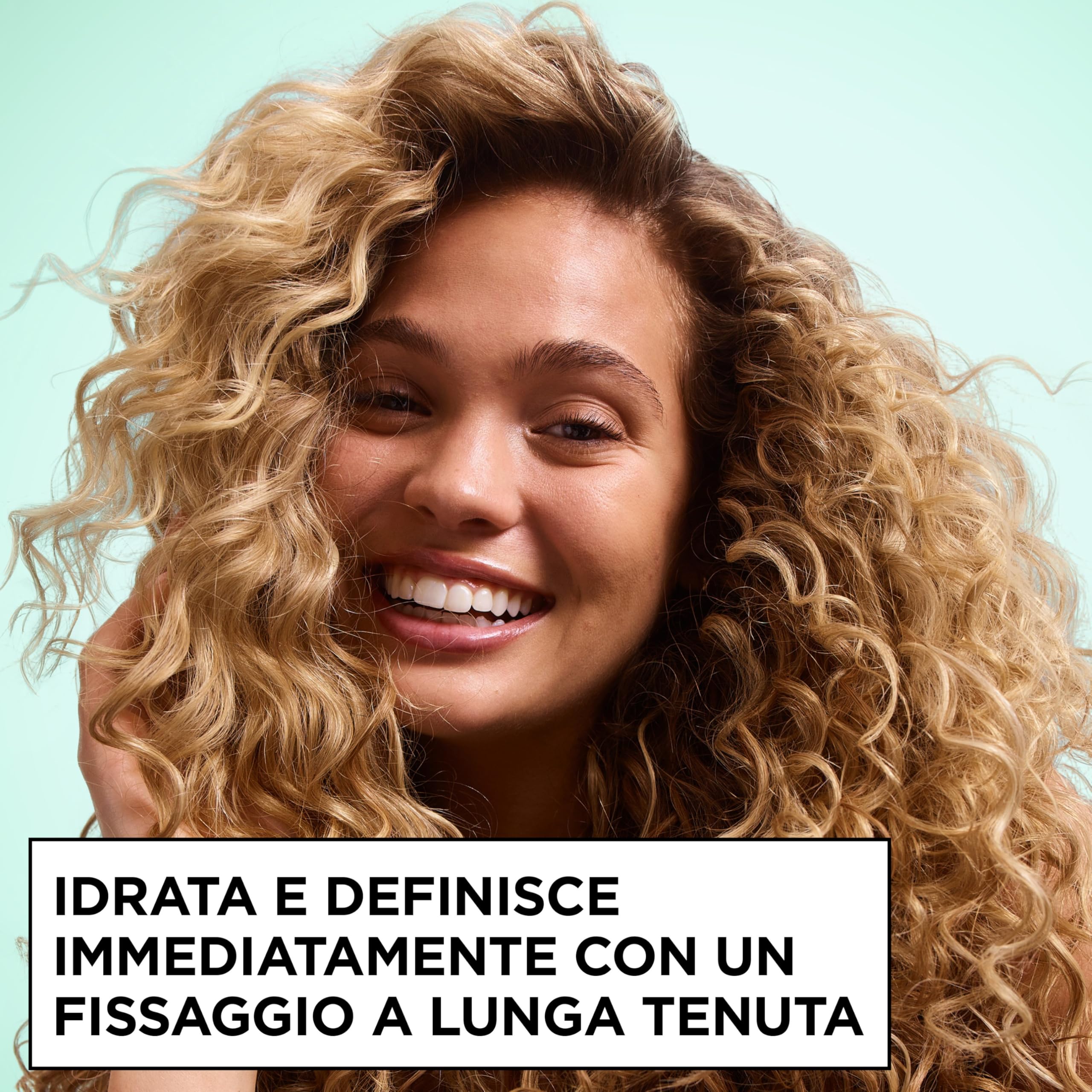Garnier Fructis Metodo Ricci Flexi Gel, Per Onde, Boccoli e Ricci, Idratazione e Definizione, Senza Residui Sui Capelli, Con Acido Ialuronico e Agente di Styling Liquido, 370 ml