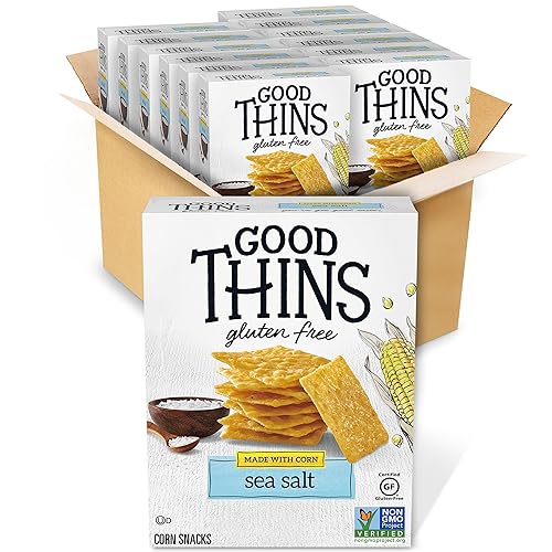 Miniatura 63 de Good Thins Simply Salt Snacks - Galletas de arroz sin gluten, 3.5 onzas (paquete de 3)