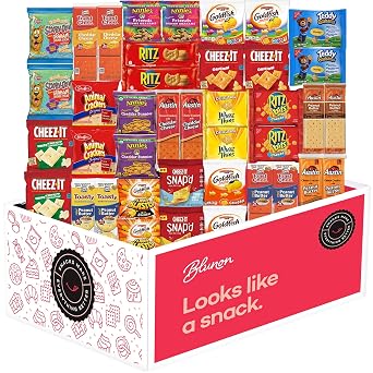 Crackers Variety Pack - Assortment Bulk Care Package -Snack Pack (40 Count) | Sampler Gift Box Individually Wrapped
