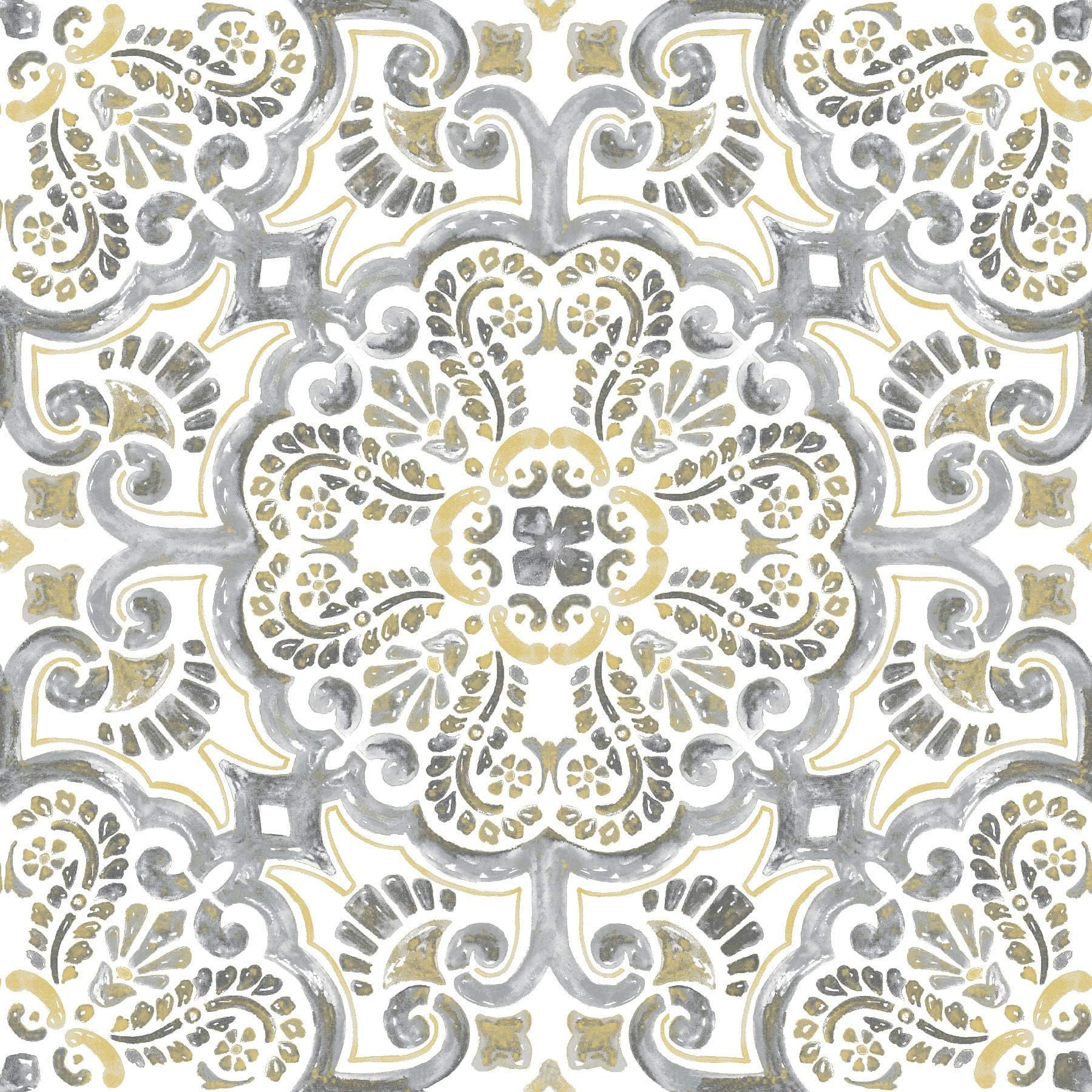 FloorPops FP2947 Antico Peel & Stick Floor Tile, Multi-Color, 10 Square Feet