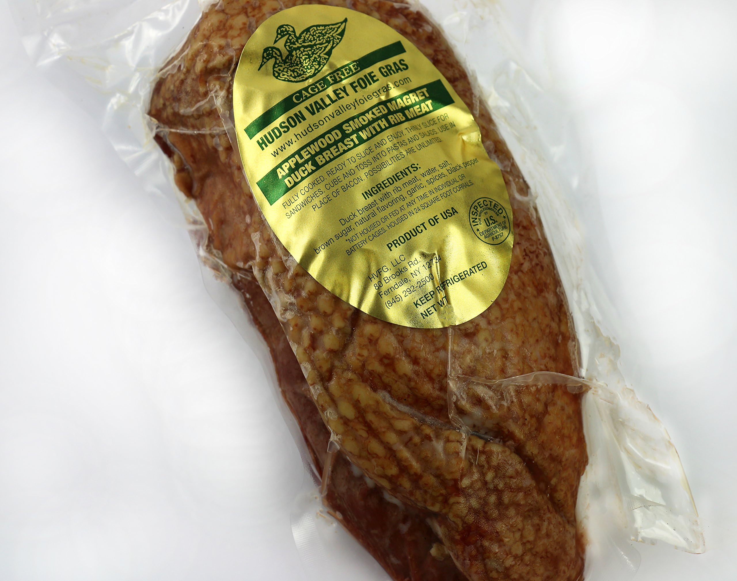 Hudson Valley Foie Gras 'Farm to Table' Applewood Smoked Duck Breast (Smoked Magret), 3 Breasts