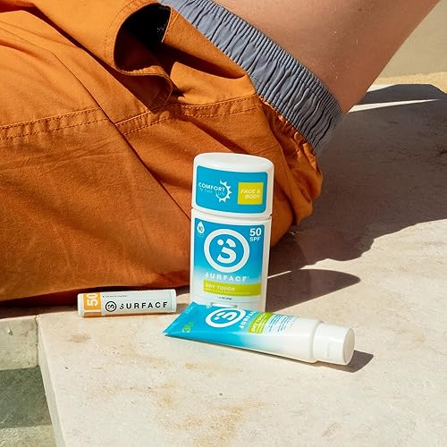 Miniatura 8 de Protector solar Surface en barra SPF 50 para cara y cuerpo, amplio espectro UVA UVB protección solar para niños y adultos, no graso, apto para