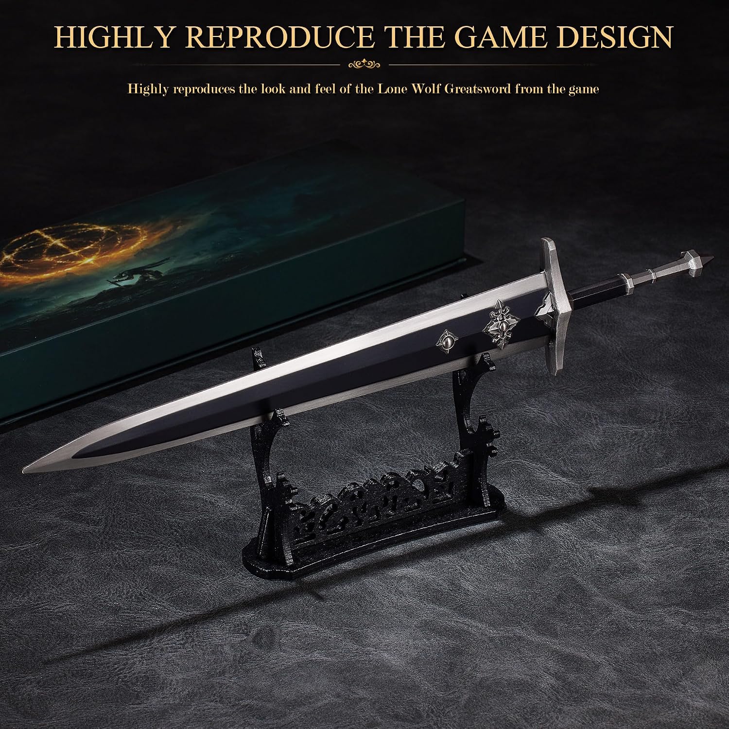 for Elden Ring DLC Lone Wolf Greatsword，11.8 Inch Metal Craft image 4