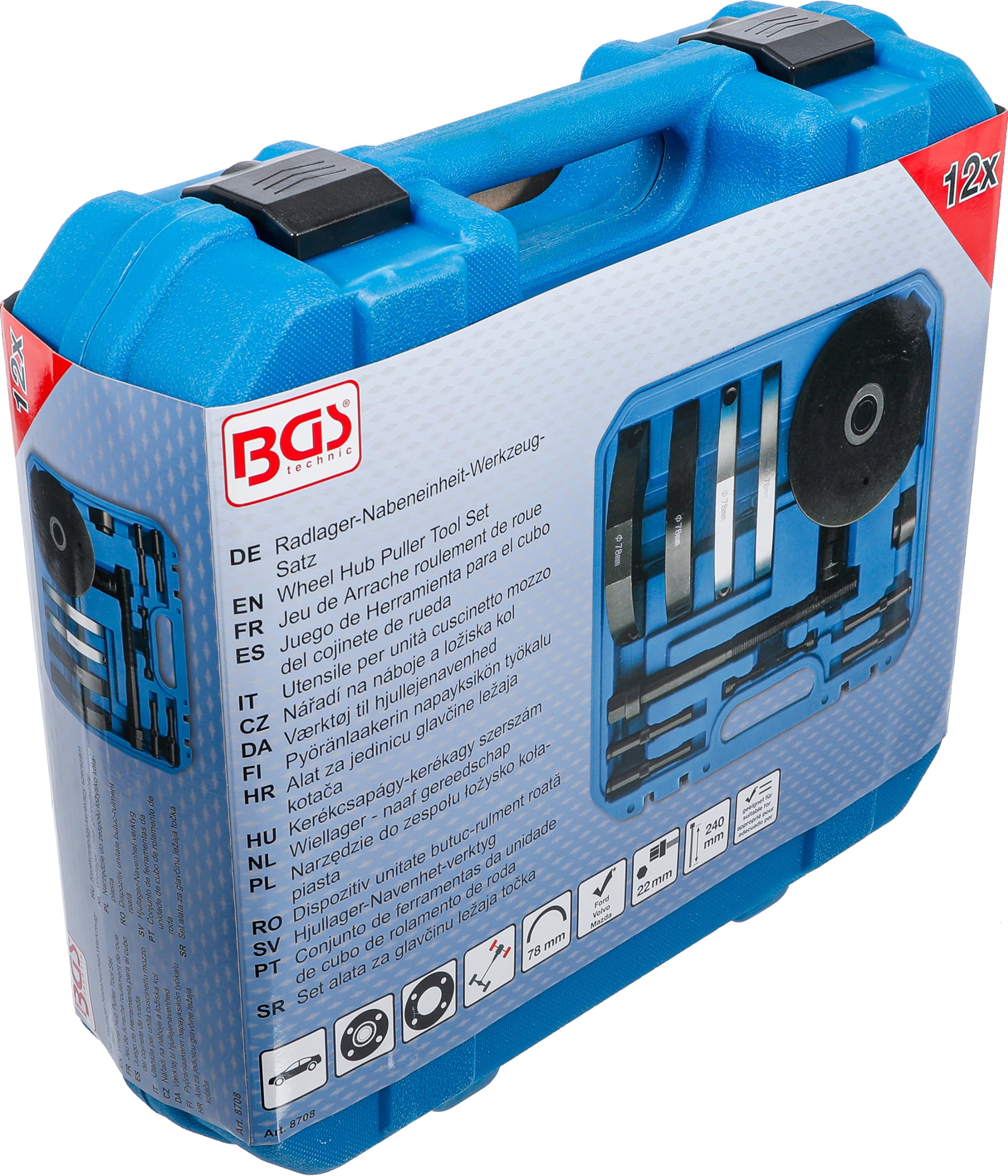 BGS 8708 | Jeu de Arrache roulement de roue | pour Ford, Volvo, Mazda | Ø 78 mm