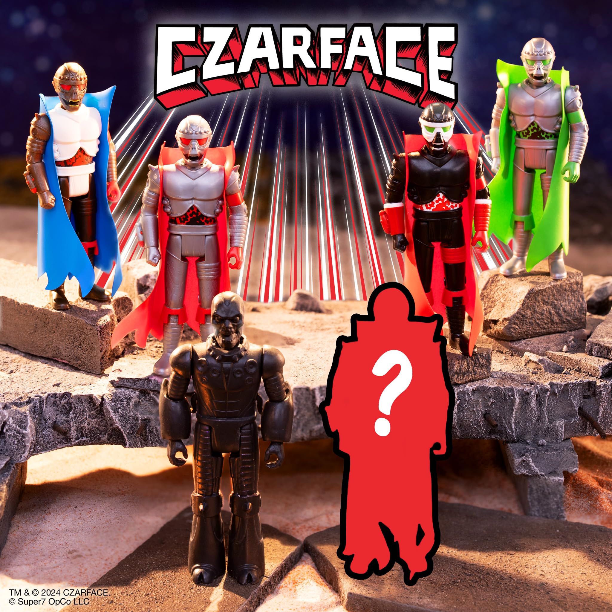 Amazon.com: Super7 Czarface Blind Box Flat Reaction Figures - (12