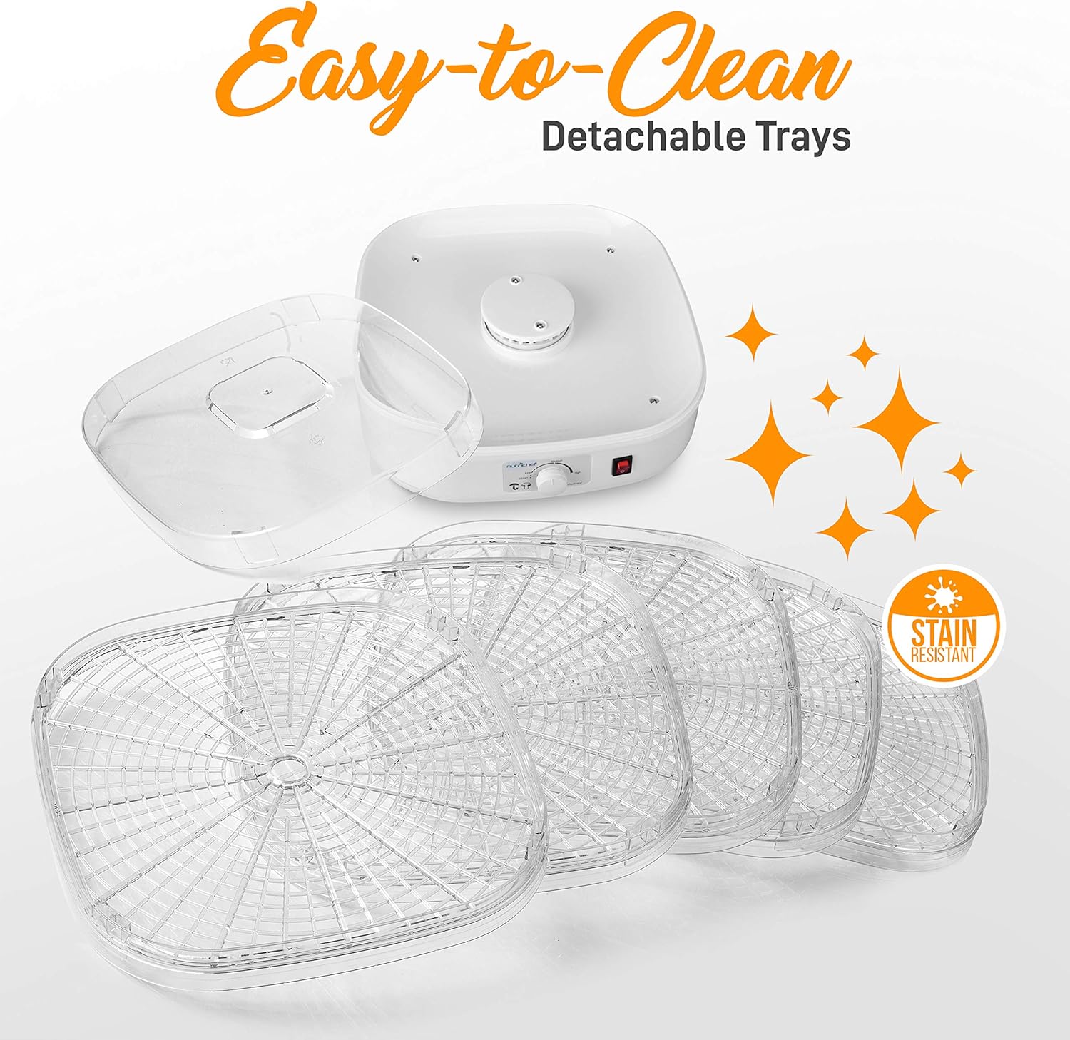 Lоwеѕt Prісе NutriChef Food Dehydrator Machine - Professional Electric Multi-Tier Food Preserver, Meat or Beef Jerky Maker, Fruit & Vegetable Dryer with 5 Stackable Trays, High-Heat Circulation - PKFD06