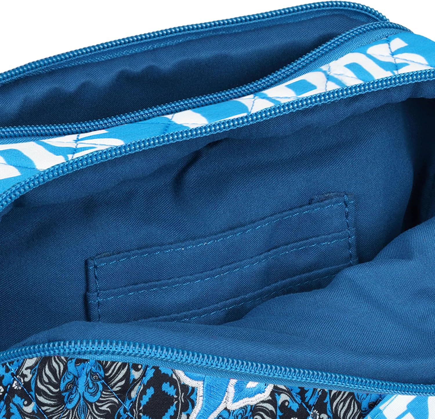 FOCO NFL Logo Quilted Printed Crossbody Purse Bag, Team Color