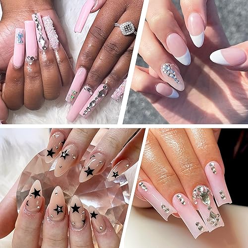 Miniatura 6 de 4320 diamantes de imitación SS6 con parte trasera plana para manualidades, gemas blancas transparentes para manualidades, cristales de uñas,