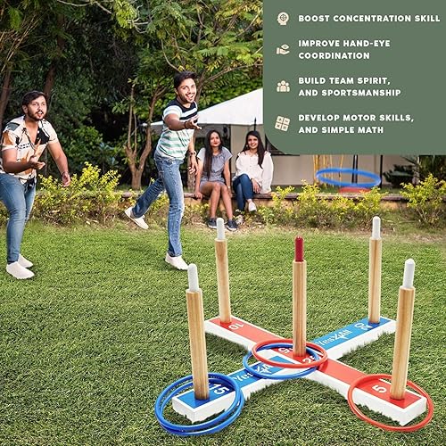 Miniatura 5 de Yes4All Juego de pared de lanzamiento de anillosjuego de interior y exterior para adultos, campamento, fiesta