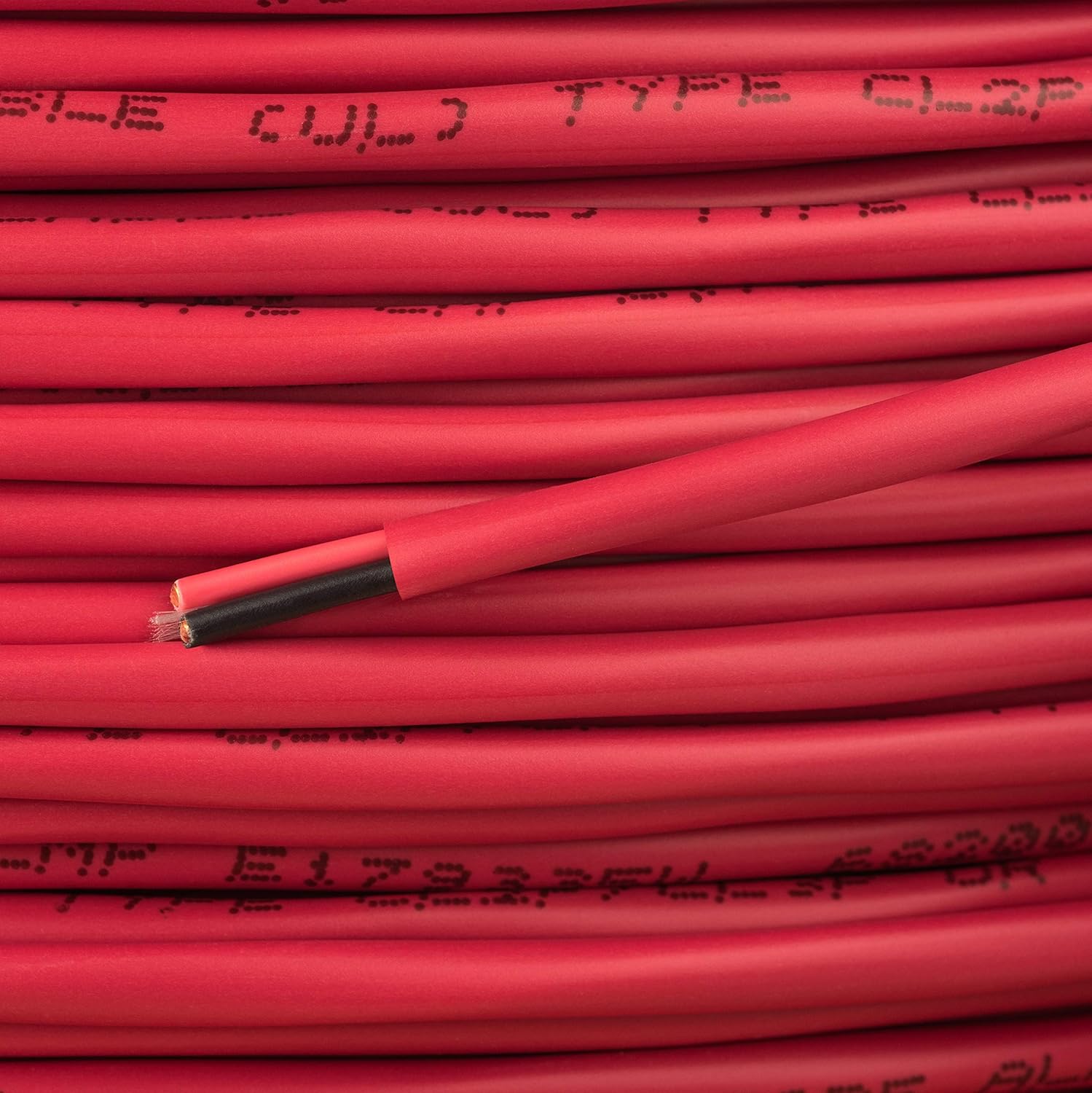 18 AWG 2/C Solid 100% Copper EWCS FPLP Plenum Rated Fire Alarm Cable (UL) Approved Red