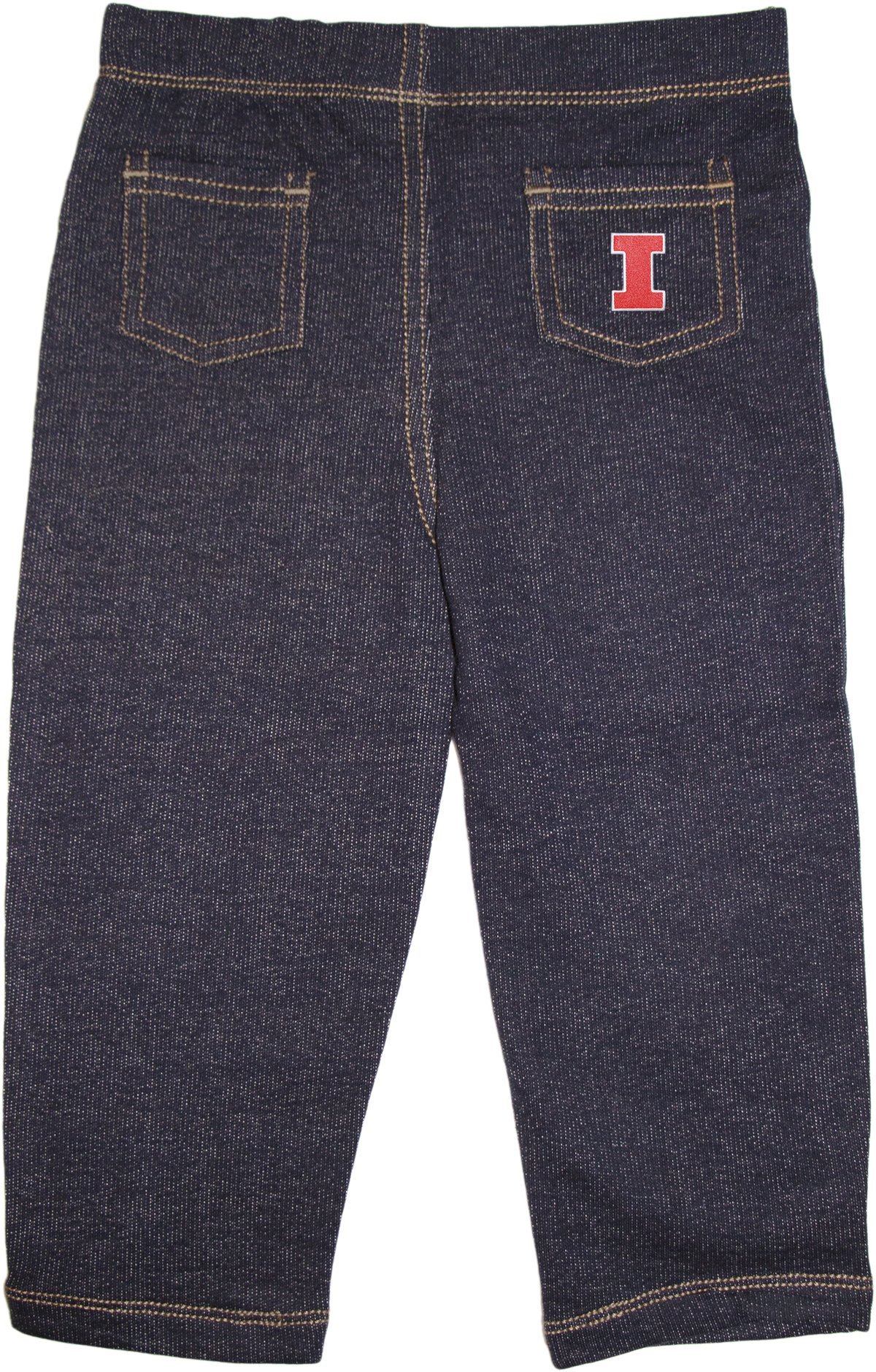 Creative KnitwearUniversity of Illinois Power I Denim Jeans, Denim, 3T
