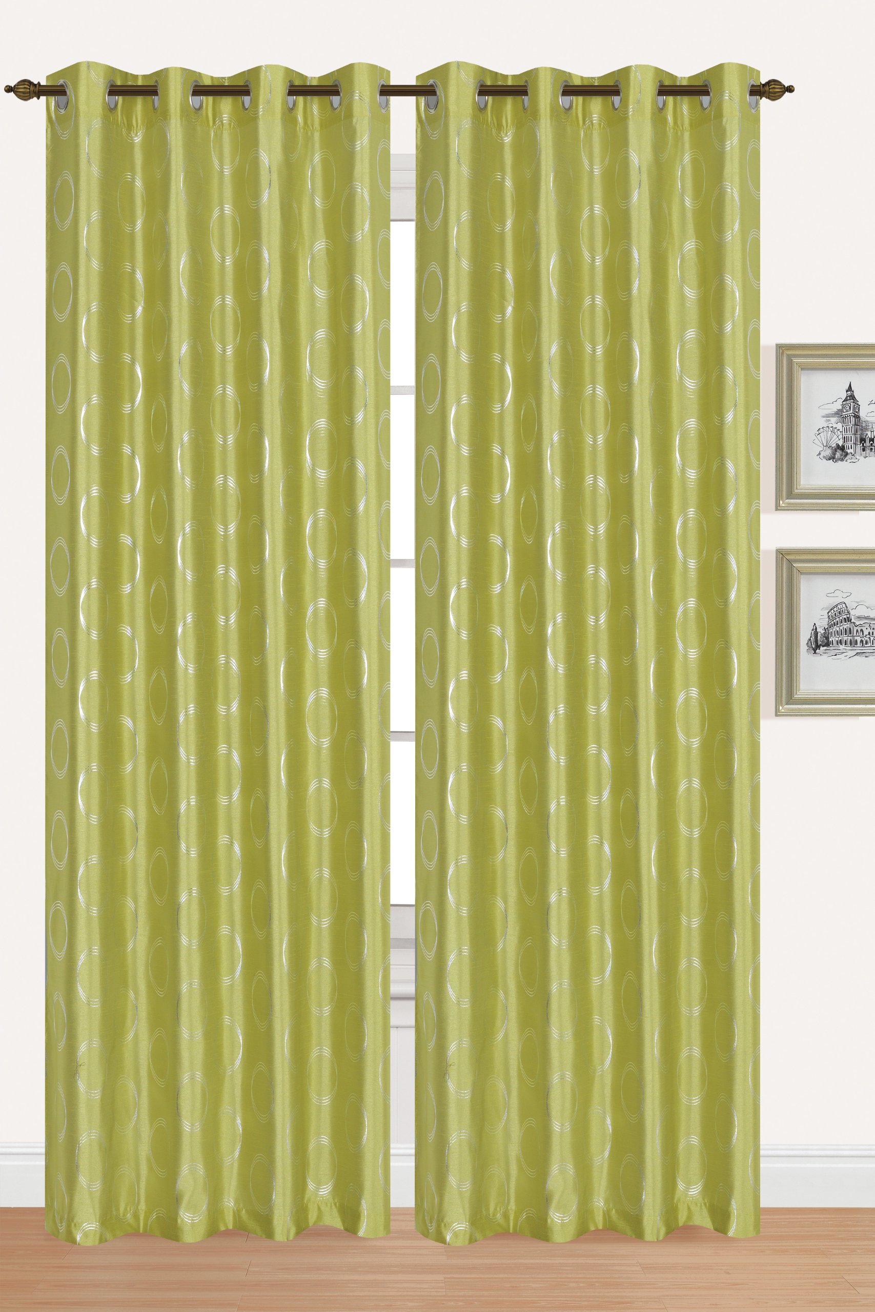 Sally Textiles Sonia Panel, Lime Green