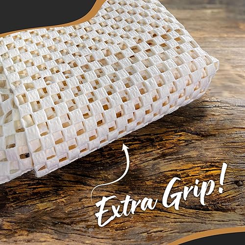 Miniatura 7 de Nevlers Almohadilla antideslizante de 2 x 10 pies Agarre antideslizante de PVC de tejido abierto para suelos de madera dura y otras superficies