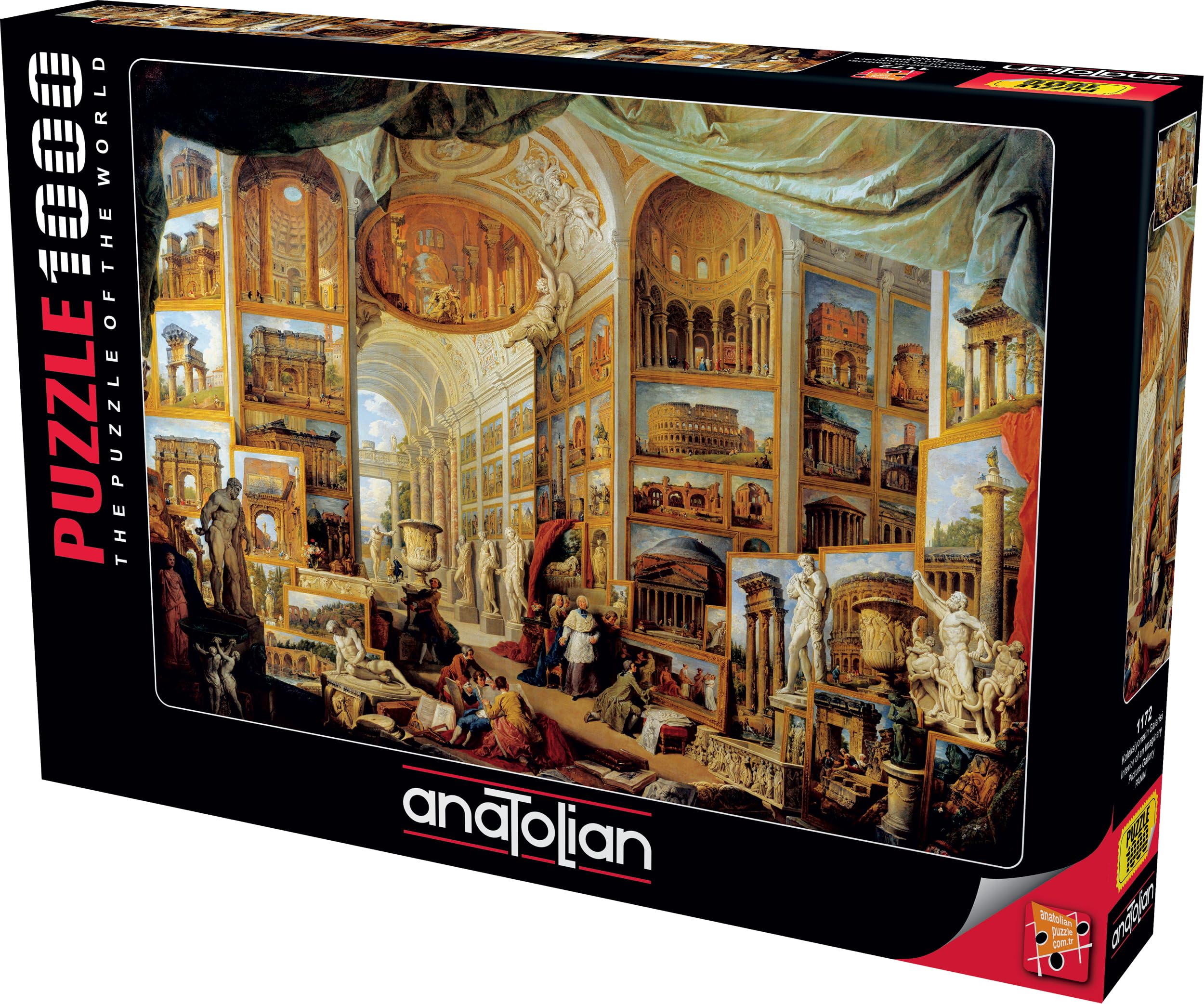 Anatolian 1000 Piece Puzzle - Interior Of An Imaginary Picture Gallery Art Puzzle