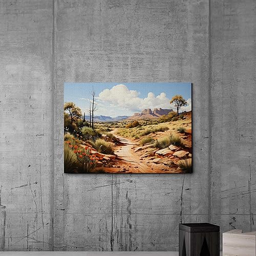 Miniatura 4 de Desert at Dusk Nature print, Warm Earth Tones and Pastel Skies Art Print, Sunset Desert Artwork, Comforting Southwestern Home Decor, Decor Canvas,