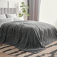 Vista 118 de BEDELITE Fleece Blanket White Throw Blanket for Couch & Bed, Luxury Plush Cozy Fuzzy Blanket 50" x 60", Super Soft Warm Lightweight Throw Blanket