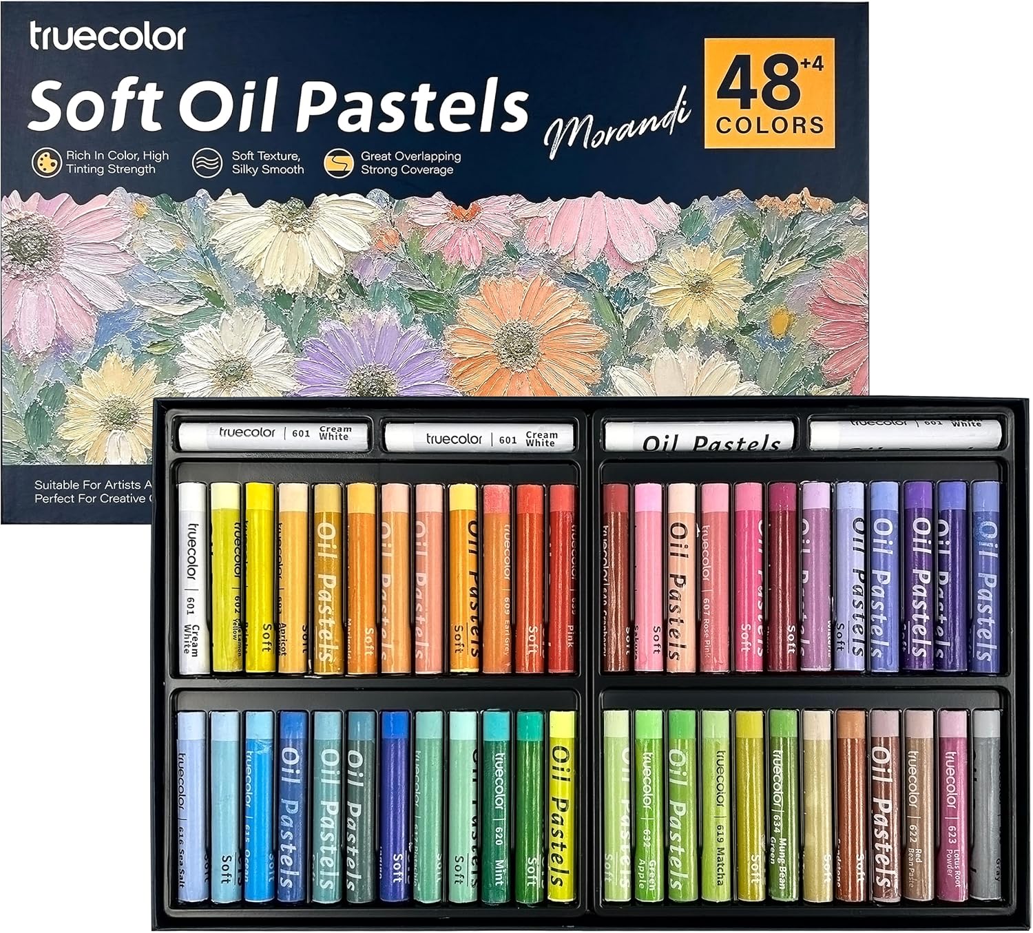 TRUECOLOR Oil Pastels, Morandi, 48 Colors