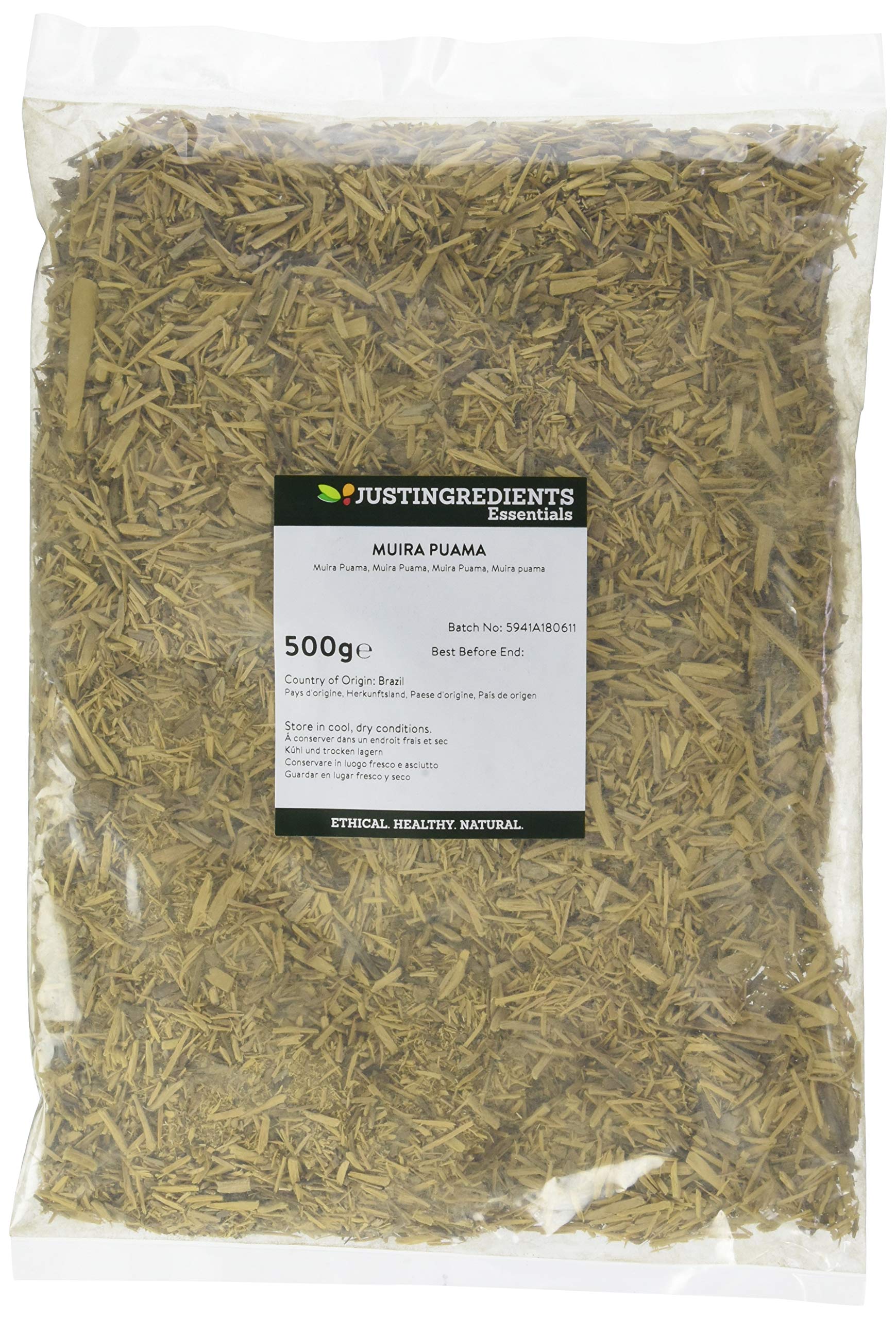 JustIngredients Essential Muira Puama 500 g - Lot de 2