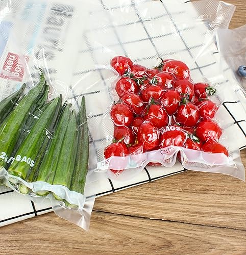 Miniatura 5 de 247 Bags - Paquete de 3 rollos de bolsas de sellado al vacío de 8 pulgadas x 20 pies, cortadas a medida, cero BPA, resistentes, aptas para