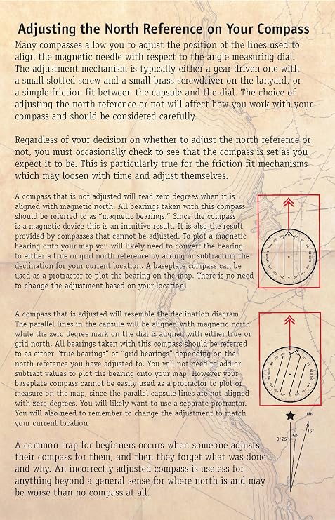 North References for Navigating with Map, Compass and GPS