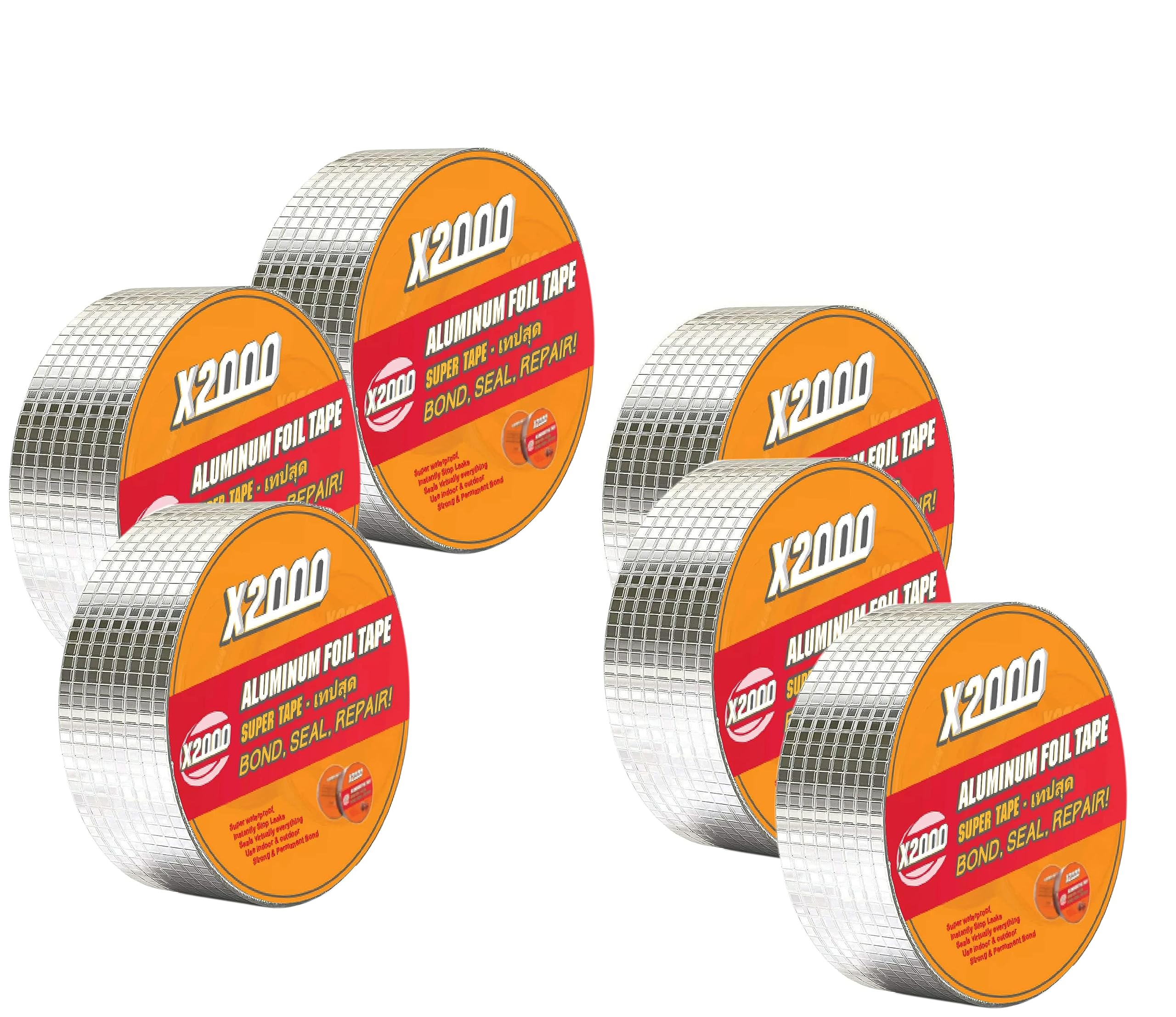 Whitecloud TRANSFORMING HOMES® Leakage Solution Aluminium Foil Tape Waterproof Adhesive Tape Sealing Butyl Rubber Tape for Surface Crack, Pipe Leakage (5cmx5m,Silver) BT-551 (6) (B0CCLBFTXF) Amazon Price History, Amazon Price Tracker