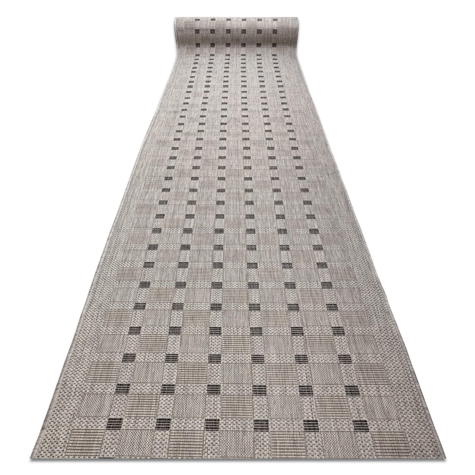 rugsx Läufer SISAL SION 6052 flachgewebt grau 100x220 cm
