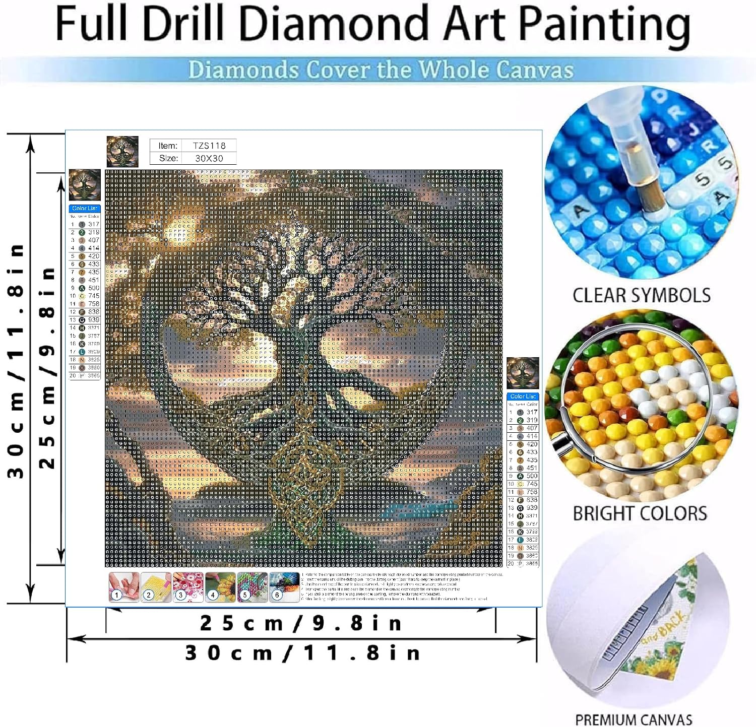 COHAYISY Tree of Life Diamond Art Kits for Adults - Trees Diamond Painting Kits for Adults, DIY Full Drill Tree of Life Diamond Art Painting, Gem Painting Kit for Wall Decor 12x12inch