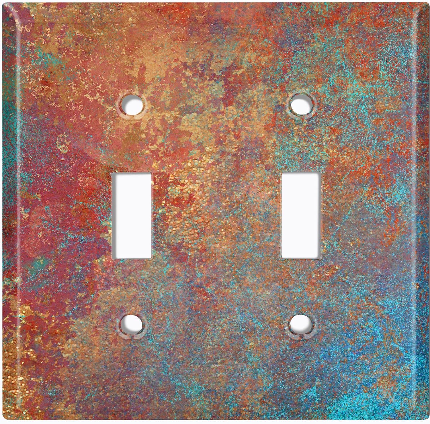 Metal Light Switch Plate Outlet Cover Image of Metal Patina MET022
