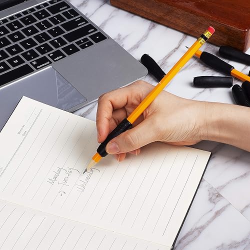 Miniatura 5 de Mr. Pen - Empuñaduras para lápices y bolígrafos, paquete de 12, color negro, empuñaduras para lápices para adultos, empuñaduras de goma