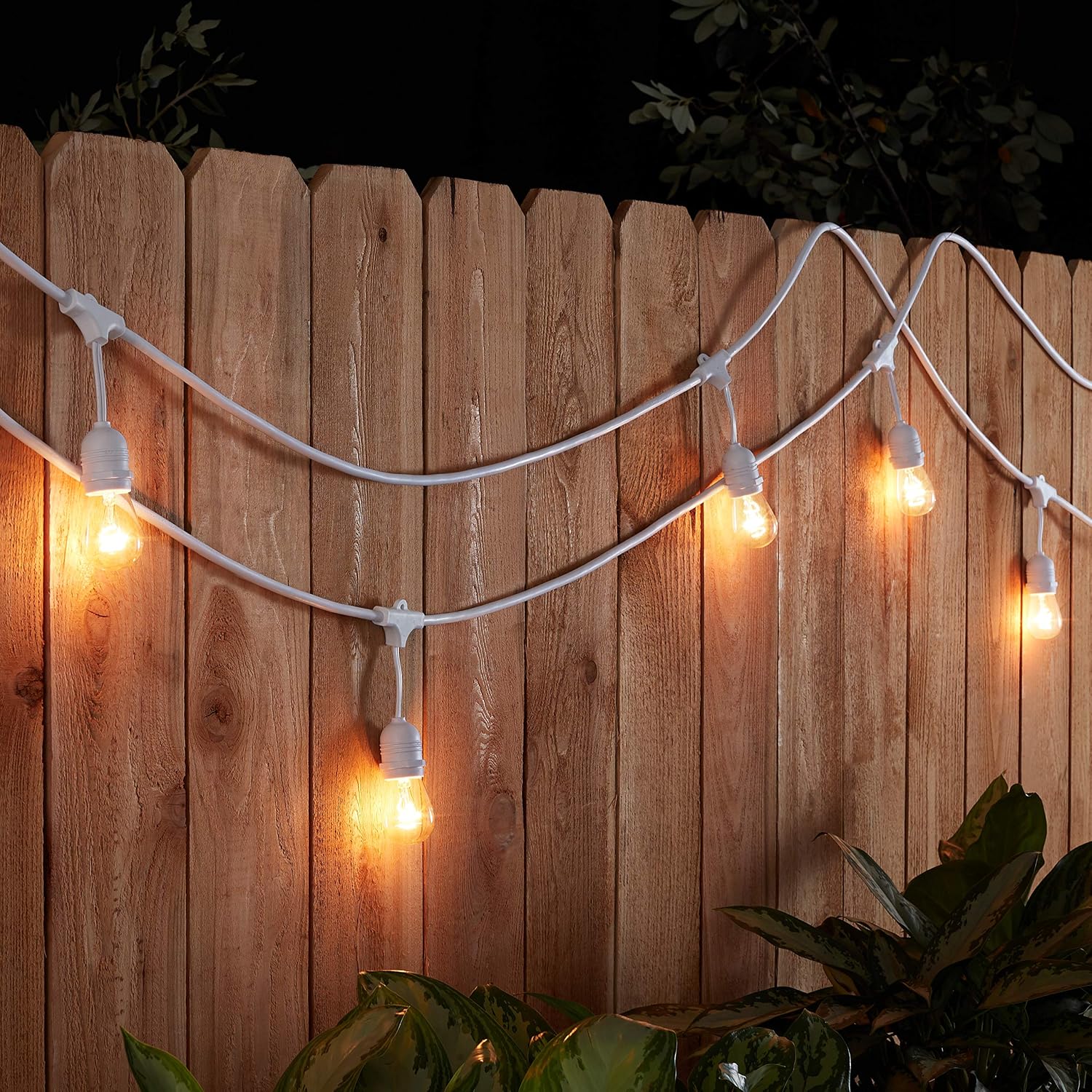 Best Cyber Deals 🔥 Amazon Basics Outdoor Patio String Lights, S14 Bulb, 48 Feet, White Get Popular Offer Amazon Basics Outdoor Patio String Lights, S14 Bulb, 48 Feet, White