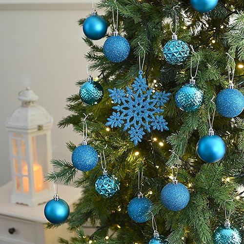 Miniatura 298 de Valery Madelyn Juego de adornos decorativos para árbol de Navidad para otoño, Halloween, 50 unidades de 2.36 pulgadas, rojo, verde y dorado