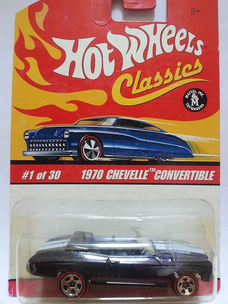 Amazon.com: Hot Wheels Classics Black 1970 Chevelle