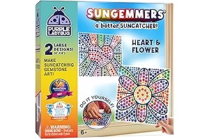 SUNGEMMERS Window Art Suncatcher Kits for Kids - Ages 4-8