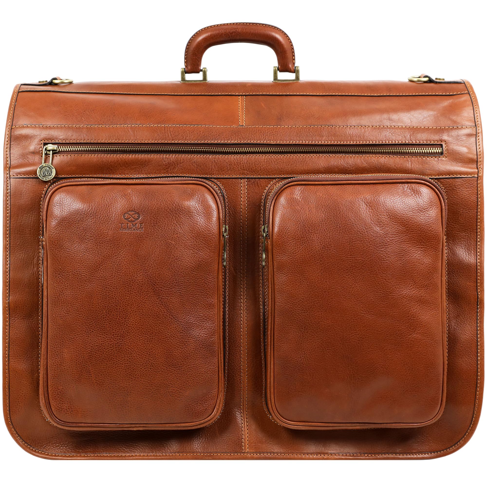 Leder Kleidersack - Anzug Duffel Slim Handgepäck Kleiderschutztasche- Damen & Herren - Time Resistance