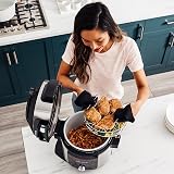 Ninja Multicuiseur Foodi MAX Air Fryer, Smart Lid, 14 fonctions de cuisson, 7.5L, Autocuiseur, Cuisson sous pression, Friture à l'air, Cuisson lente, Grill et plus, Acier inoxydable, OL750EU - 5