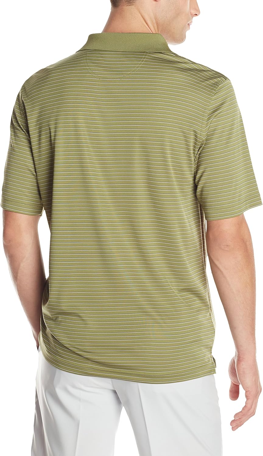 Greg Norman Collection Men's ML 75 Fine Stripe Polo