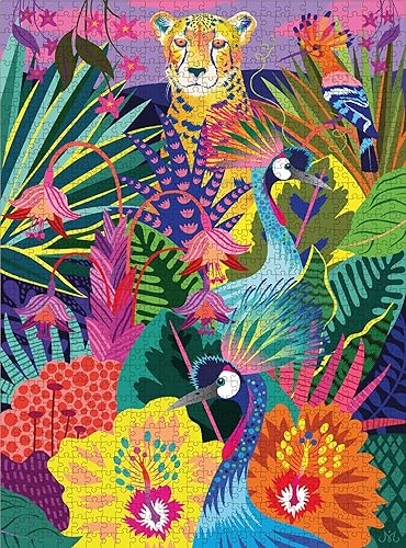 Miniatura 2 de Elena Essex Rompecabezas para adultos de 1000 piezas  Safari Salvaje  Rompecabezas de 1000 piezas  Colorido rompecabezas de gato guepardo de la