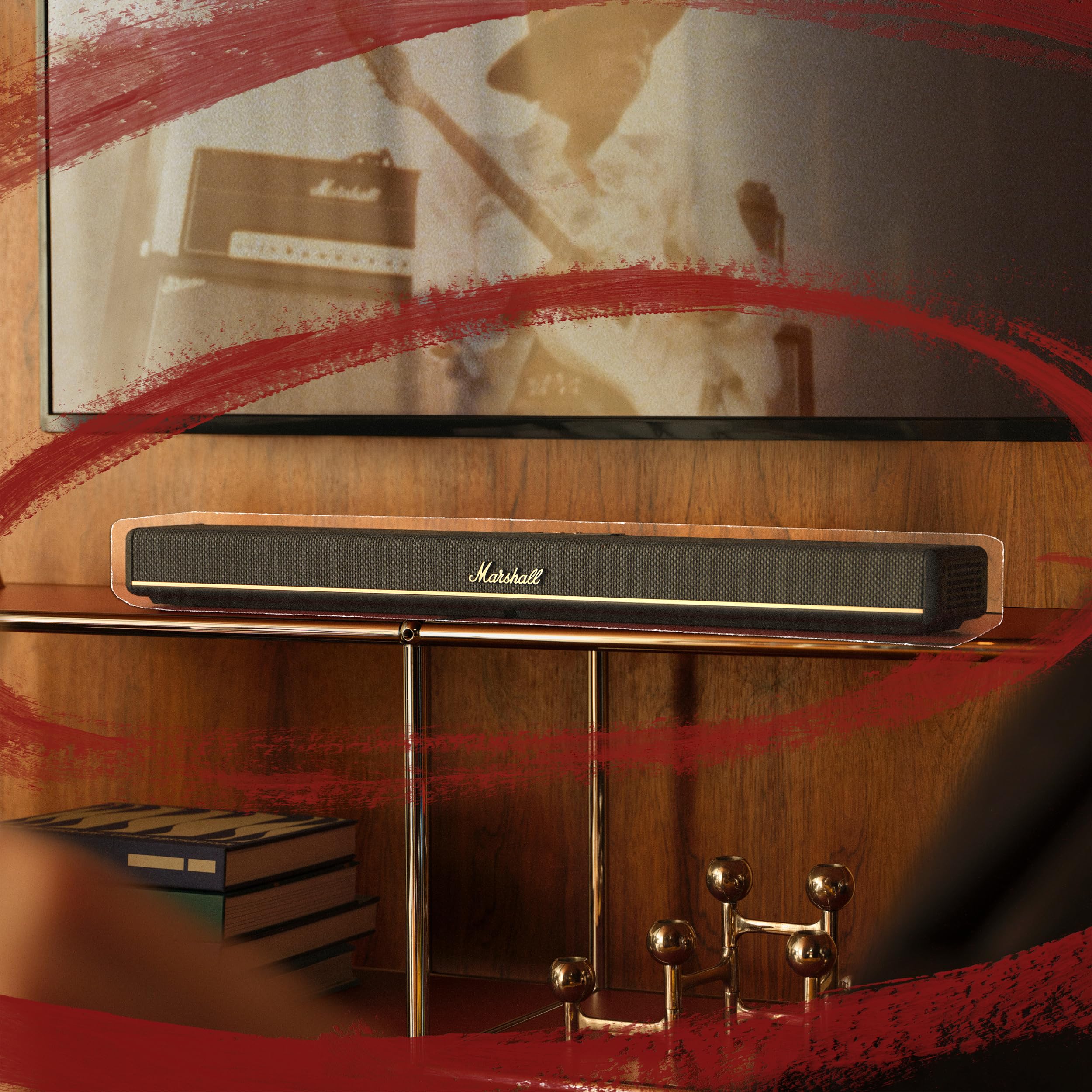 Marshall Heston 60 - Barra de sonido para TV, color negro