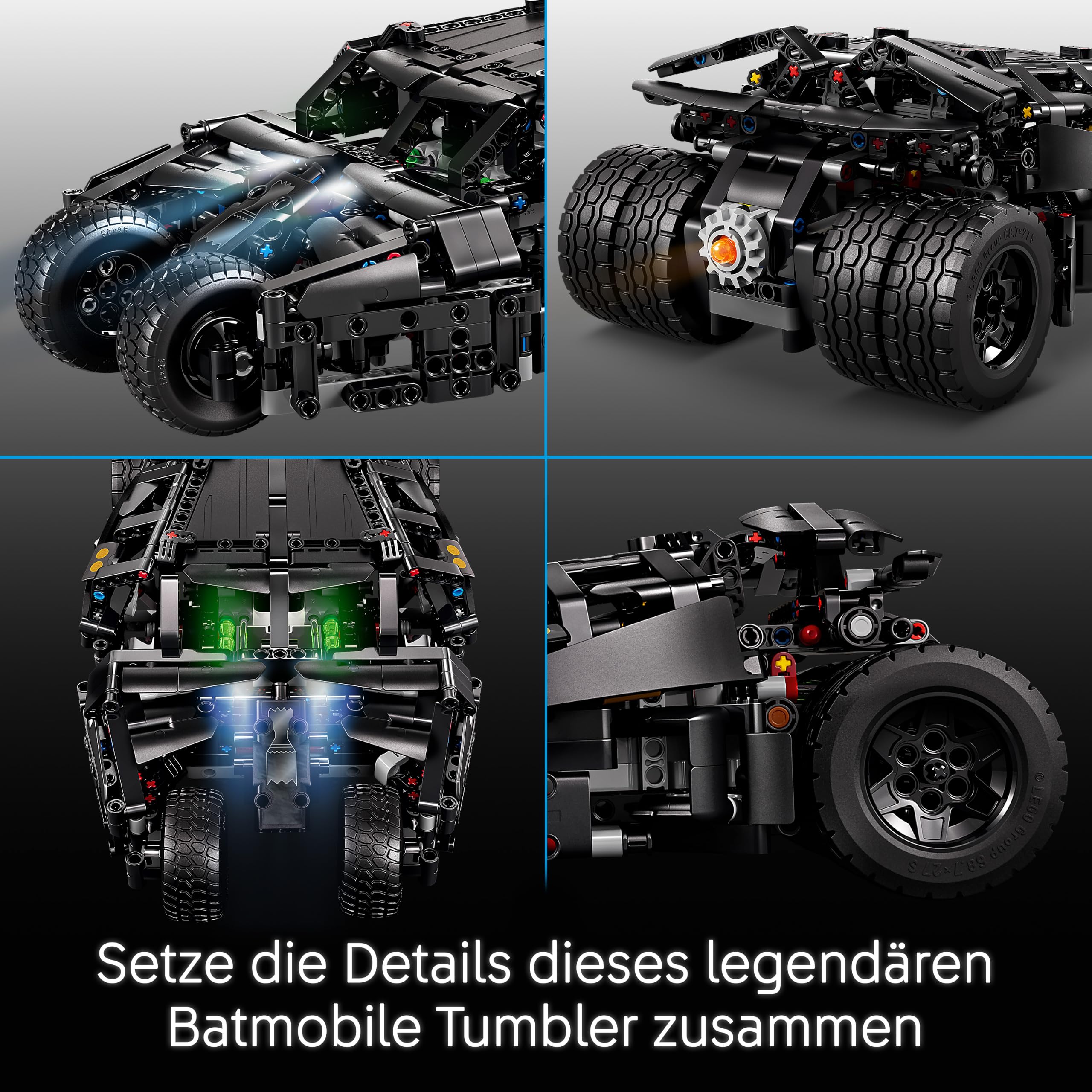 LEGO Technic Batmobile Tumbler - ferngesteuertes Spielzeugauto - Batman Fanartikel - Modell mit Lenkung und Scheinwerfern - Geschenkidee für Kinder ab 12 Jahren - 42239