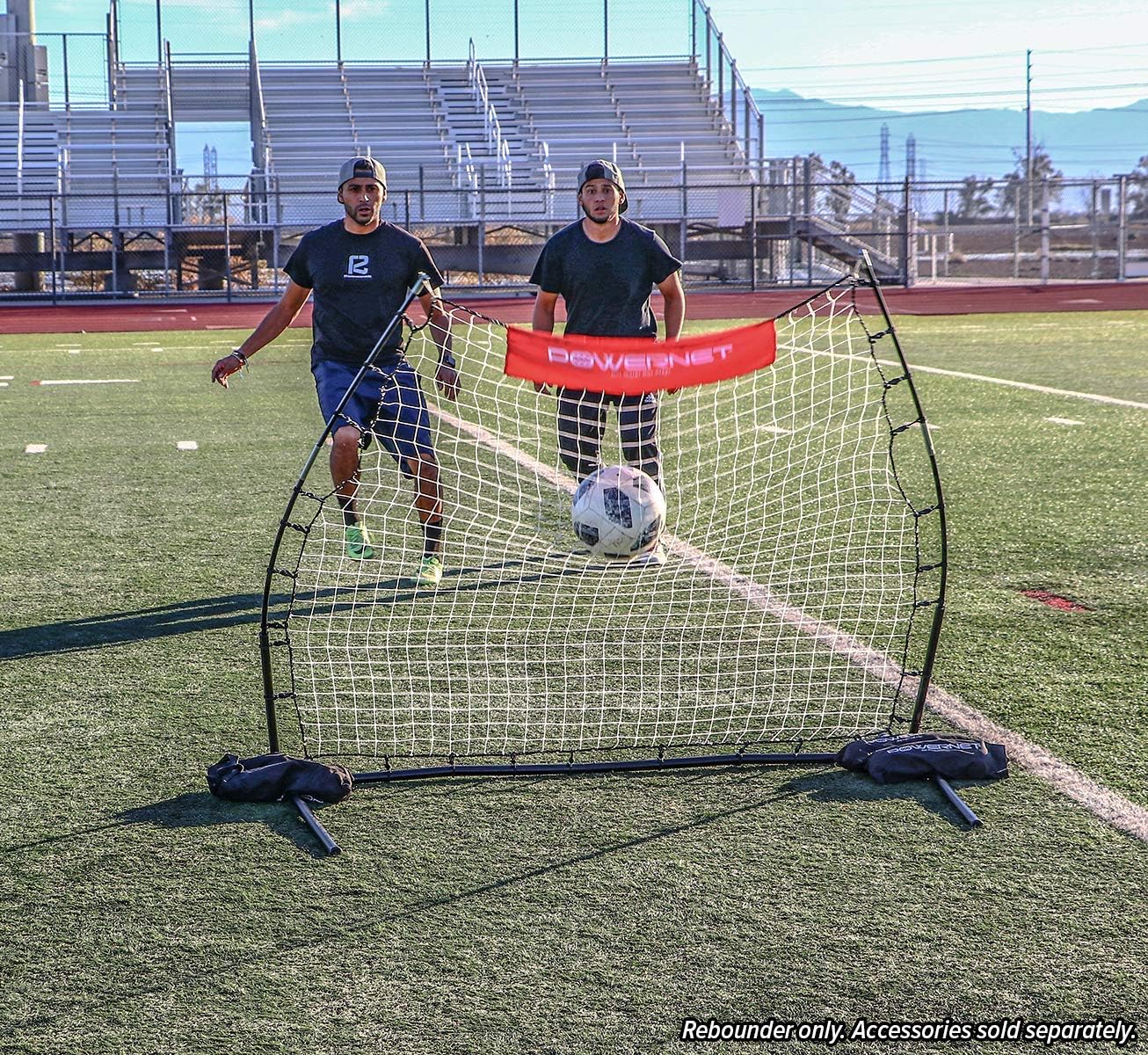 PowerNet 4x4 Portable Lacrosse Goal | Multisport Rebounder Bundle : Sports & Outdoors