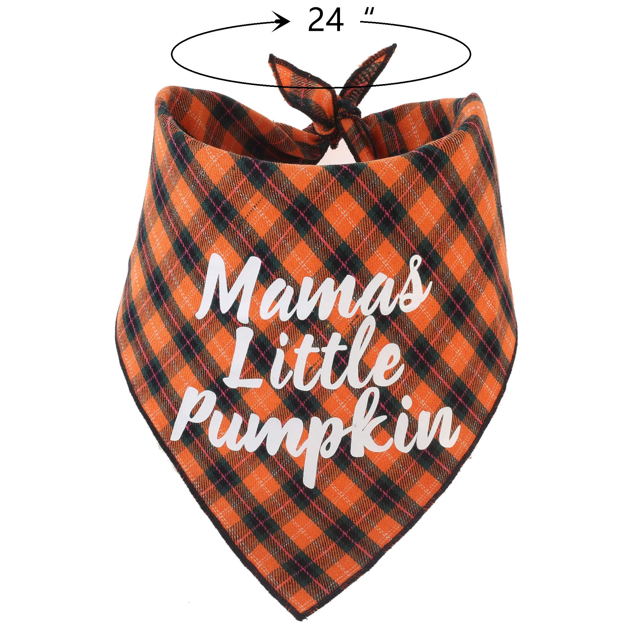 JPB Thanksgiving Dog Plaid Bandana Pack of 2