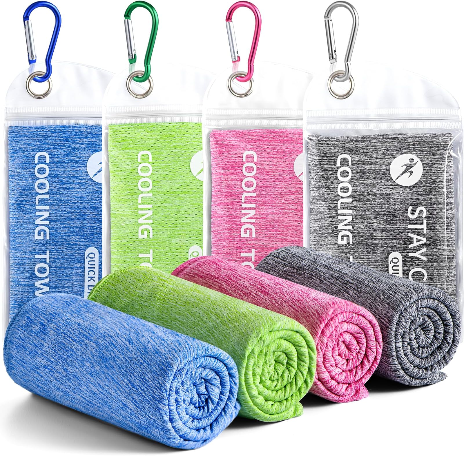 RBX 2 Pack Cooling Towels for Neck and Face (40"x12