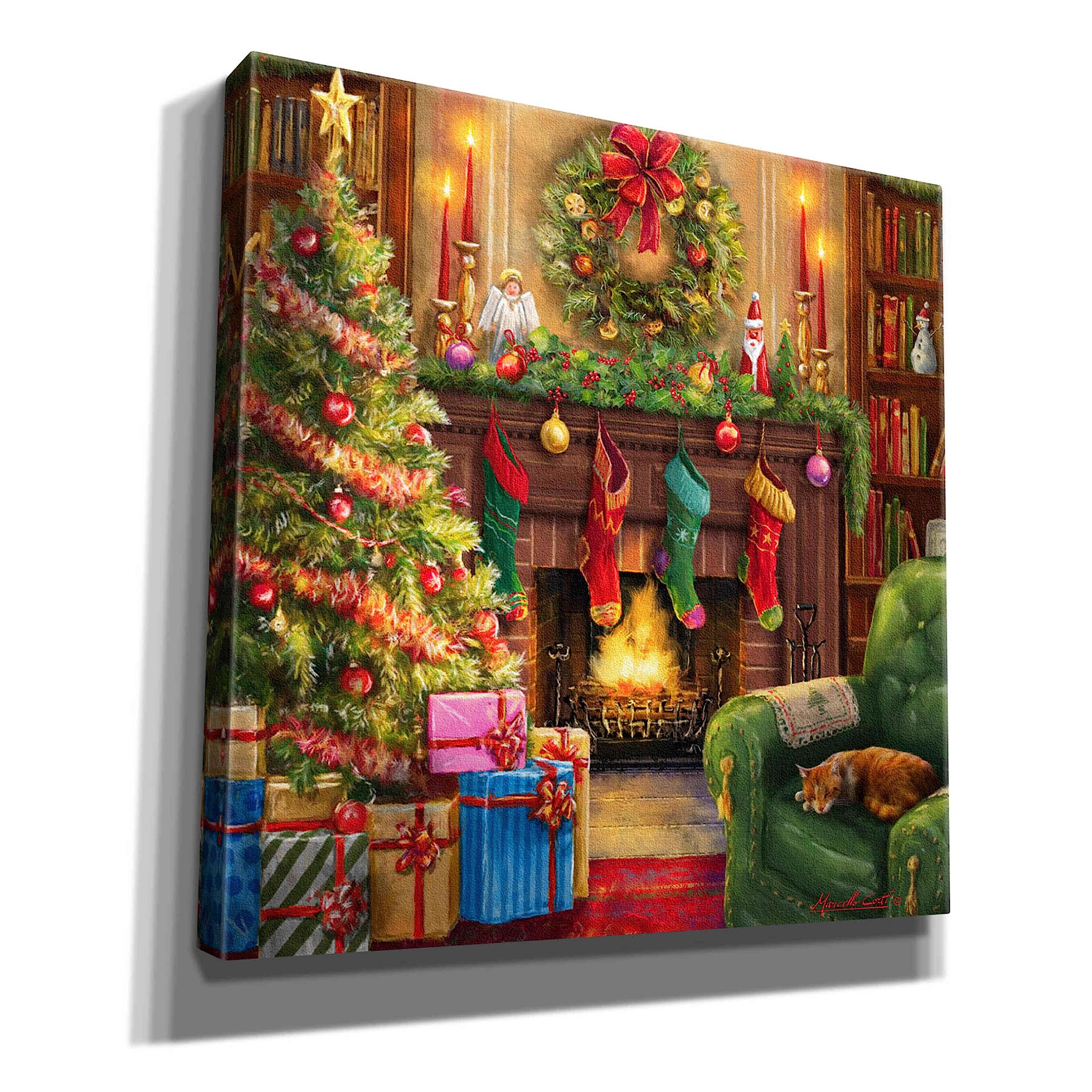 Amazon.com: Epic Graffiti 'Cozy Christmas Evening' by Ali Corti Amazon.com: Epic Graffiti 'Cozy Christmas Evening' by Ali Corti