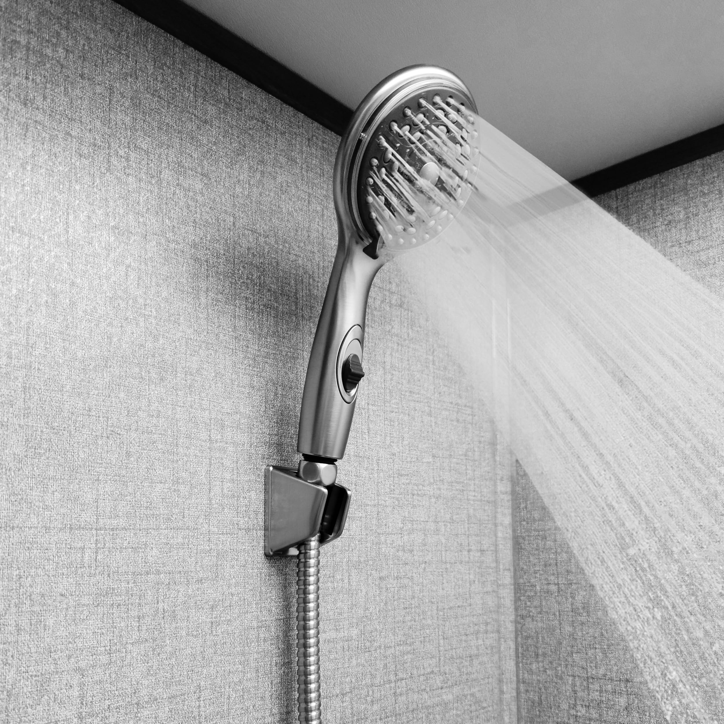 Dura Faucet Premium RV Handbrause – Mit Umweltfreundlichem An/Ausschalter, Chrom Poliert, 2,5 GPM Für Wohnmobile