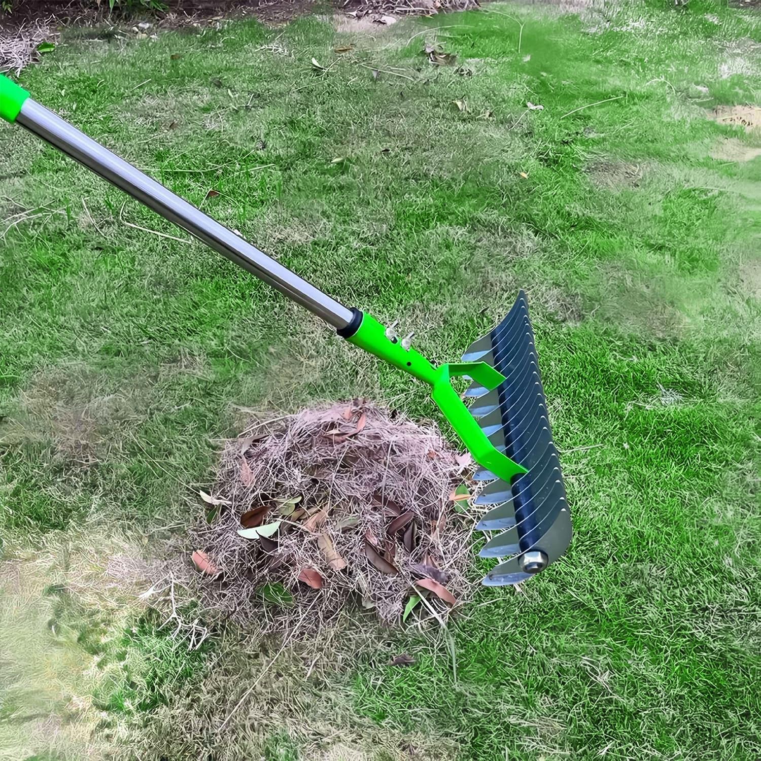 Aireador manual para césped – Rastrillo con picos para una aireación eficaz del suelo y el cuidado del césped