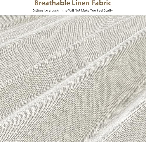 Miniatura 4 de Juego de 4 sillas de comedor de madera, sillas de comedor con patas de madera, diseño de cojín tipo nube y estructura de refuerzo para cocina/sala