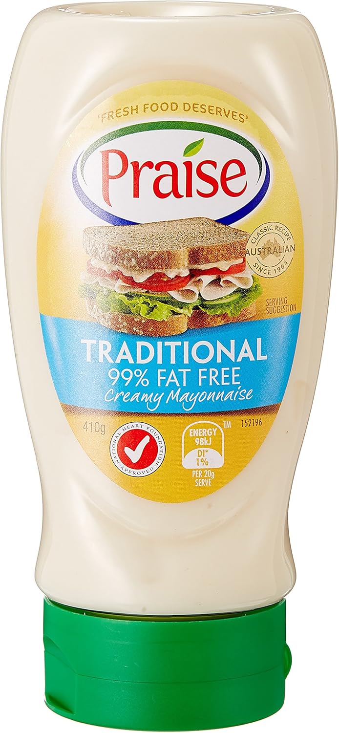 Praise Mayo Squeeze 99 Fat Free 410g Pantry Food & Drinks