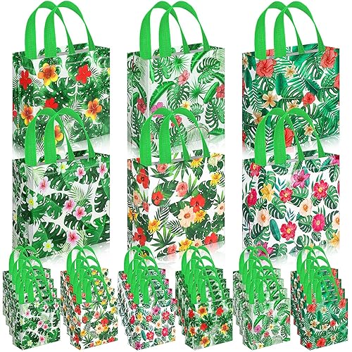 Sweetude 40 Pcs Hawaii Luau Goodie Treat Bags for Aloha